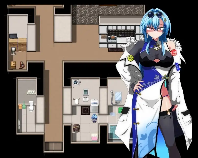 【日系RPG/AI汉化】全裸羞辱不可避免的：知名主播与自动锁定豪宅 1.1【PC+安卓/1.23G】 安卓端-第1张